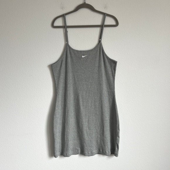 Nike Dresses & Skirts - Nike Gray Sportswear Essential Ribbed Women's Dress XL 90's "Off-Duty Athlete"